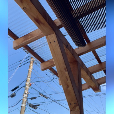 Sunny side transparent roof