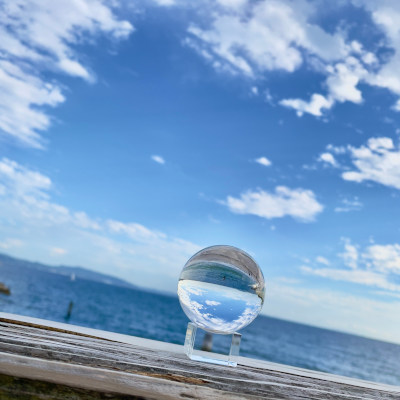 Beach into the world spinning round and round...