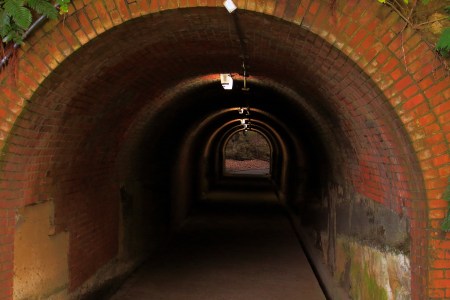 Entrance for the Kannonzaki 3rd cannon ruins