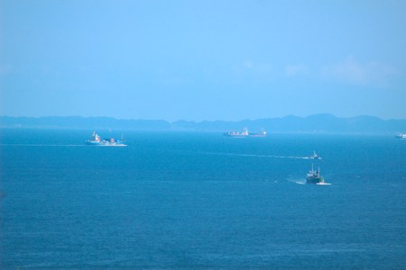 No more enemy ships now, and many commercial ships there are.