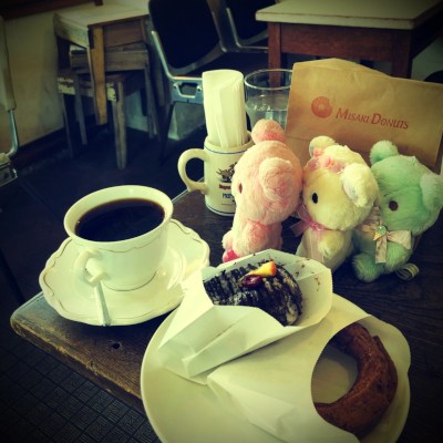 Cafe in the espresso store, Misaki