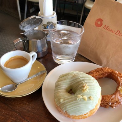 Cafe in the espresso store, Misaki