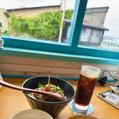 Sea foods along with Ocean view •͈ ·̫ •͈