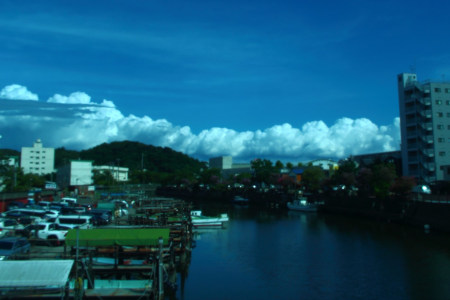 Summer color of Meotobashi Bridge