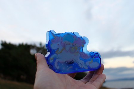 Little twin stars with transparent colors over sky♡( ᵕ̤ૢᴗᵕ̤ૢ )♡