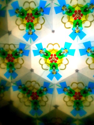 Dancing colorful lights forming with hexagon shape✩°｡ ⸜(* ॑ ॑* )⸝