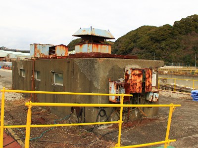 Old breaker boxes and the non-brick-made dockyard.