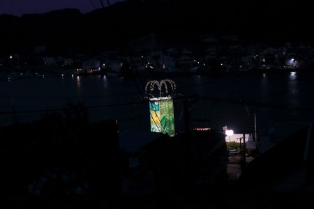 *｡.(♥´꒳`*)Many lanterns in Uraga is visible smaller from the higher place.(*´꒳`♥).｡*