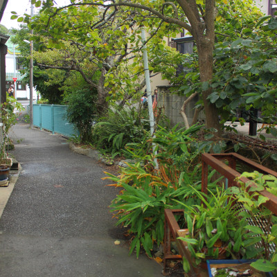 The old approach to Jofukuji Temple using stones