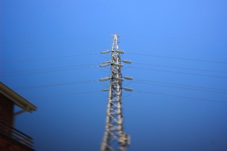 Diorama shot is seen as an interesting toy.