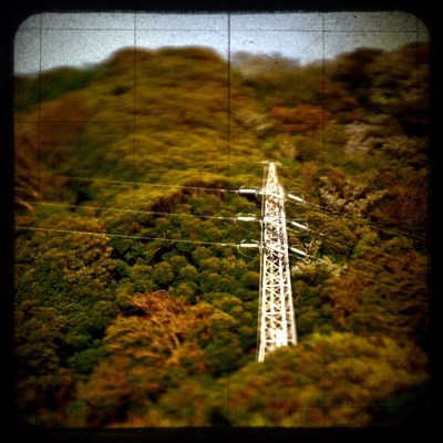 Diorama shot is seen as an interesting toy.