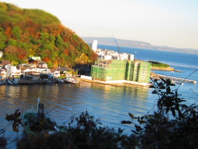 Landscape looking down from Atagoyama's behind